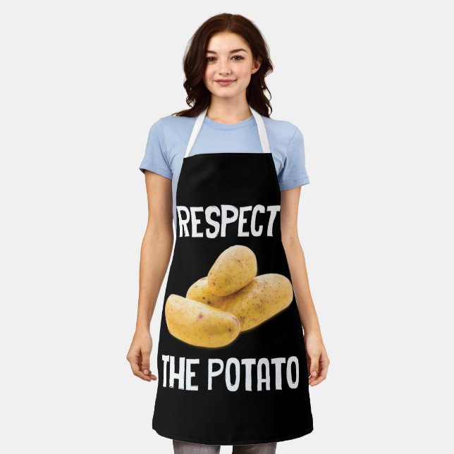 Respect The Potato Root Vegetable Apron (Worn)