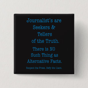 Respect the Press 15 Cm Square Badge