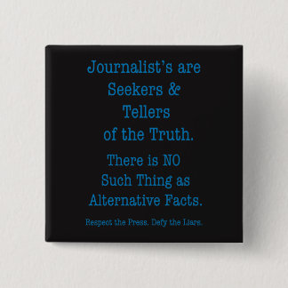 Respect the Press 15 Cm Square Badge