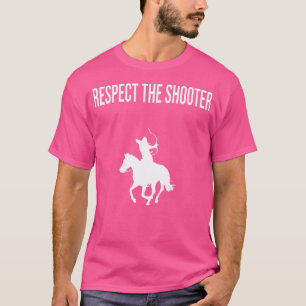 Respect The Shooter Mounted Archery Bow And Arrow T-Shirt