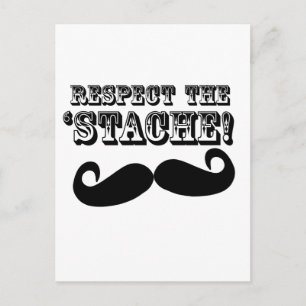 Respect the 'Stache Postcard