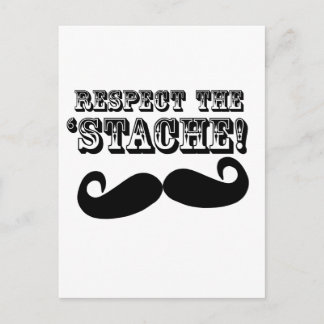 Respect the 'Stache Postcard