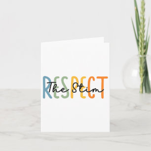 Respect The Stim Special Education Teacher Autism Card