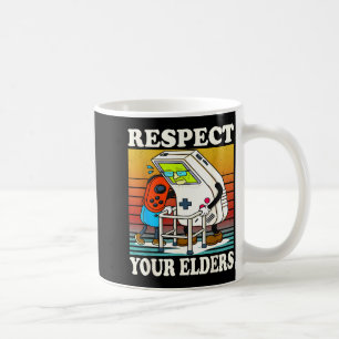 Respect Your Elders Gaming Control 80s Retro Funny Coffee Mug
