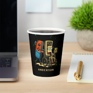 Respect Your Elders Gaming Control Retro Funny Paper Cups