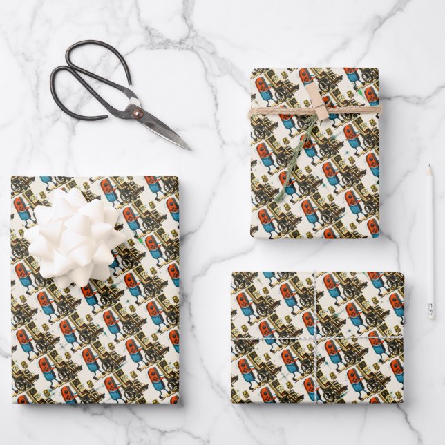 Respect Your Elders Gaming Control Retro Funny Wrapping Paper Sheet (Front)