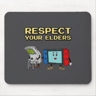 Respect Your Elders Retro Gaming Funny Gamer Contr Mouse Pad