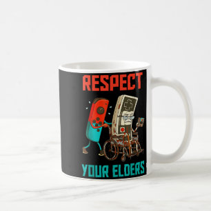 Respect Your Elders Retro Gaming Video Gamer 80s B Coffee Mug