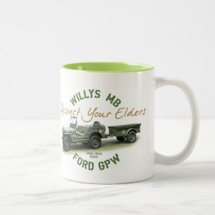 Respect Your Elders Two-Tone Coffee Mug