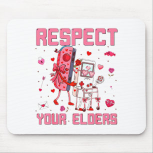 Respect Your Elders Video Game Gaming Controller Mouse Pad
