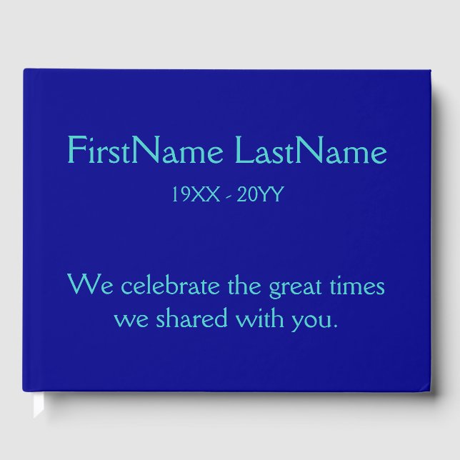 Respectable and Basic Sympathies Guestbook (Front)