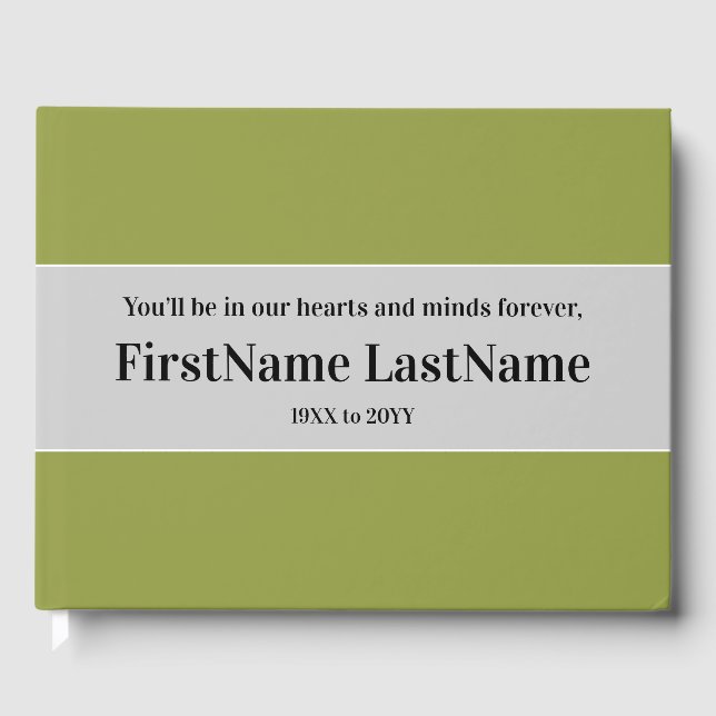 Respectable & Basic Memories Guestbook (Front)
