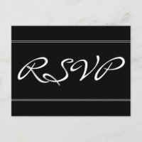 Respectable & Elegant "RSVP" Postcard