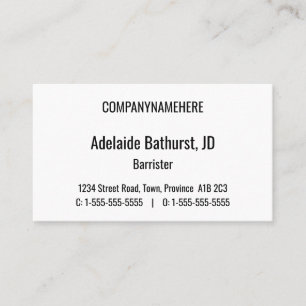 Respectable, Professional Lawyer Business Card