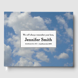 Respectable & Simple Memorial Guestbook