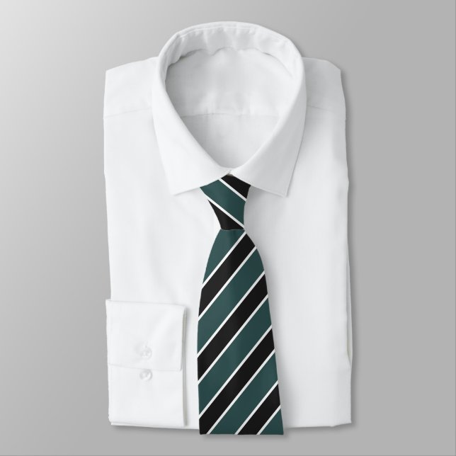 Respectful Matte Black Deep Grey Memorial Tie (Tied)