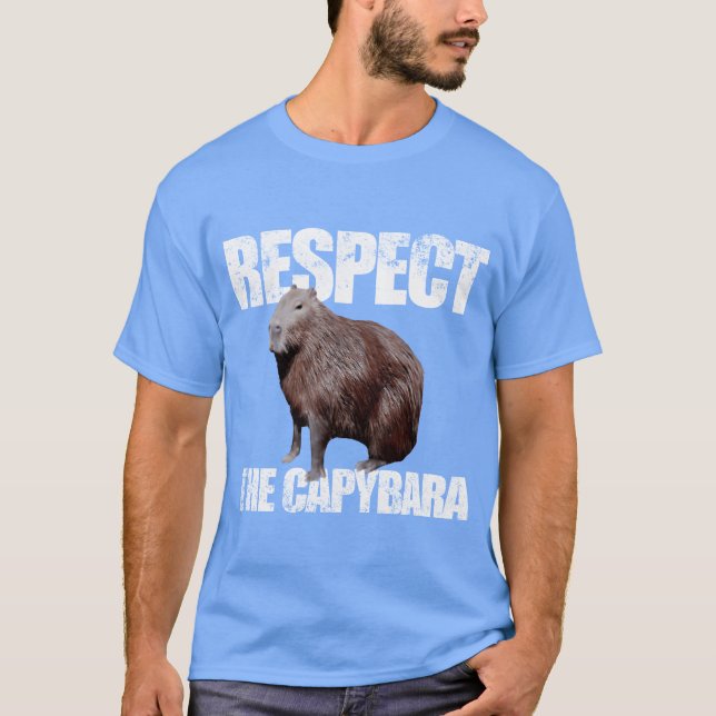 Respecthe Capybara Animal Capybara funny T-Shirt (Front)