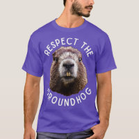 Respects The Groundhog Day Photo Wood Rodent Funny