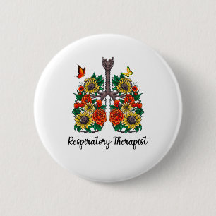 RESPIRATORY THERAPIST 6 CM ROUND BADGE