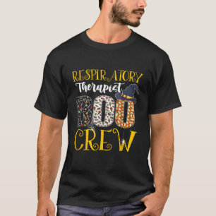 Respiratory Therapist Boo Crew Halloween Nurse Boo T-Shirt