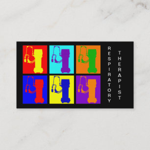 Respiratory Therapist Business Cards Pop Art Vents