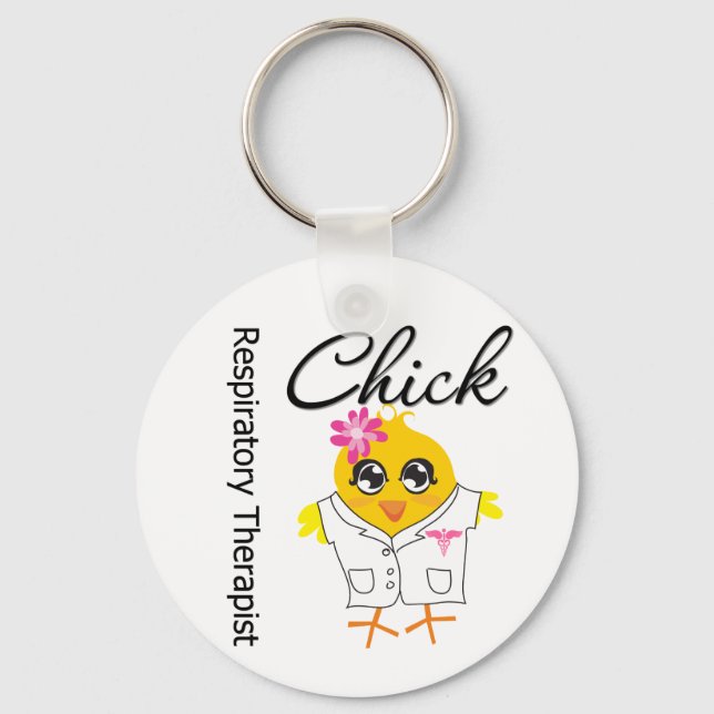 Respiratory Therapist Chick Key Ring (Front)