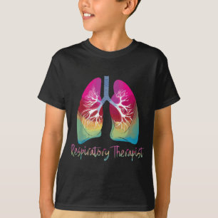 Respiratory Therapist Colourful Lungs  T-Shirt
