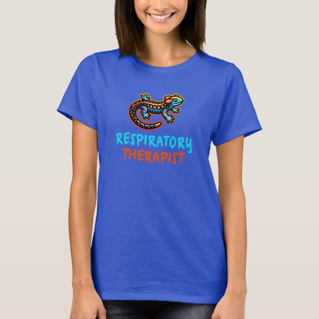 Respiratory Therapist Gecko T-shirt (Front)