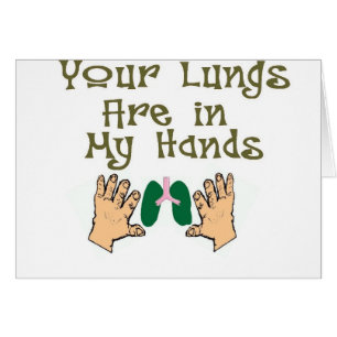 Respiratory Therapist Gifts "Lungs in my hands"