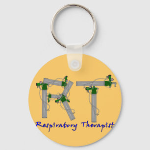 Respiratory Therapist Gifts O2 Tank Design Key Ring