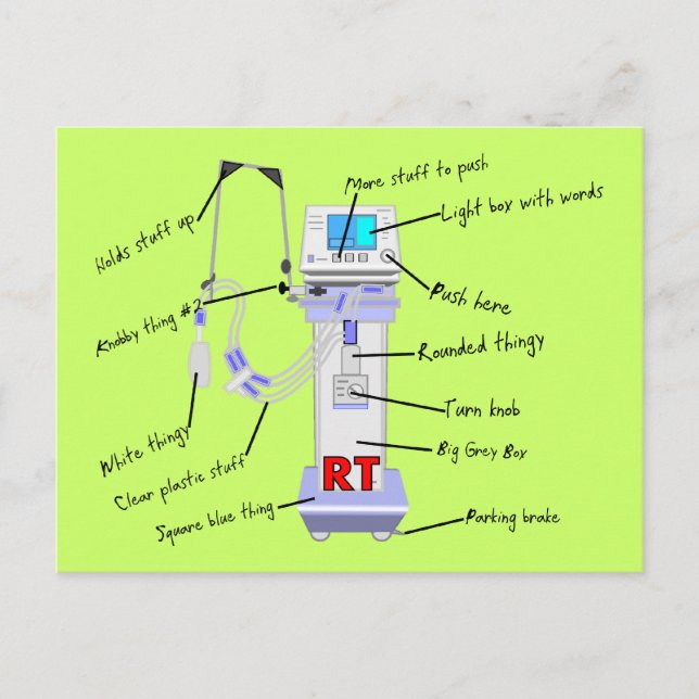 Respiratory Therapist Gifts Postcard (Front)