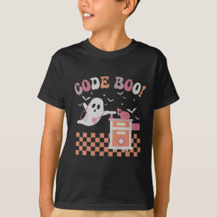 Respiratory Therapist Halloween Code Boo Spooky Re T-Shirt