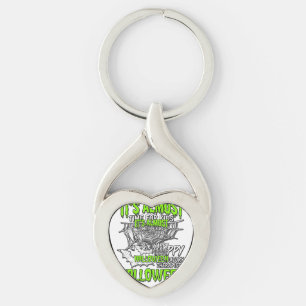 Respiratory Therapist Halloween Spider Web Design_ Key Ring