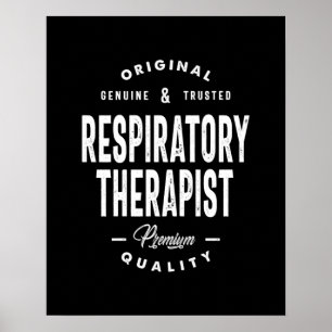 Respiratory Therapist Job Title Gift Poster