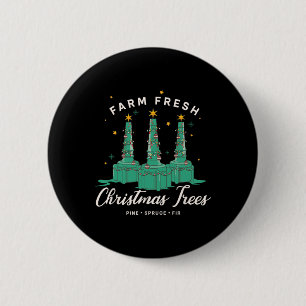 Respiratory Therapist Nurse Farm Fresh Christmas T 6 Cm Round Badge