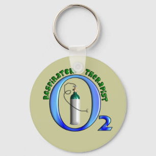 Respiratory Therapist O2 Tank Design Key Ring