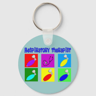 Respiratory Therapist Pop Art Design Gifts Key Ring