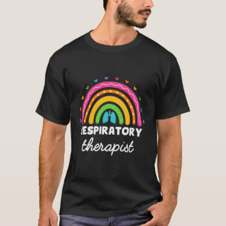 Respiratory Therapist Rainbow Lung Rt Respiratory T-Shirt