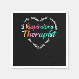 Respiratory Therapist Respiratory Therapist Heart  Napkin