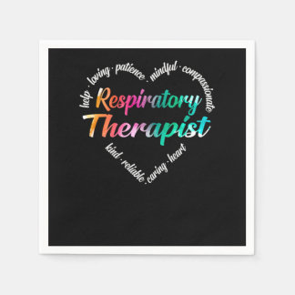 Respiratory Therapist Respiratory Therapist Heart Napkin