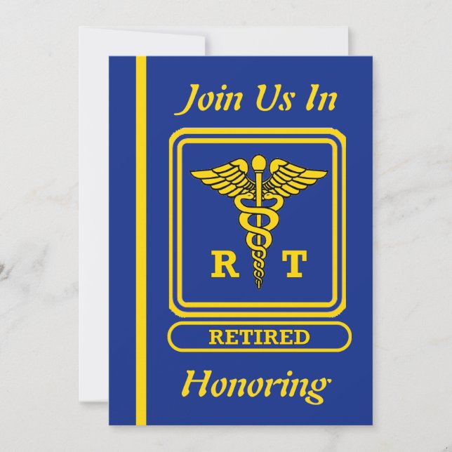Respiratory Therapist Retirement Invitation (Front)