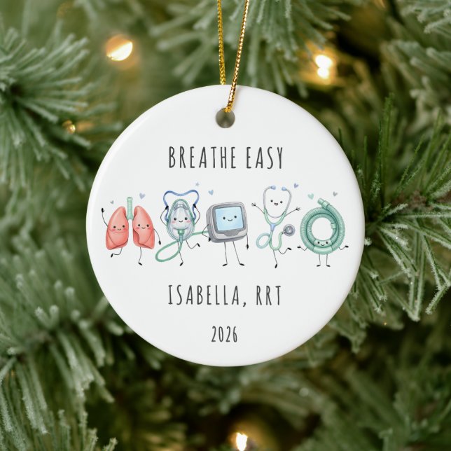 Respiratory Therapist RRT Ornament (Tree)