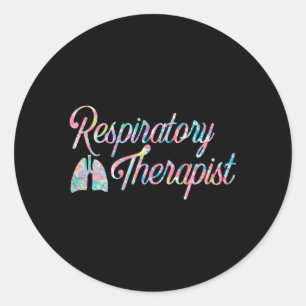 Respiratory Therapist Rt Care Week Colorful Classic Round Sticker
