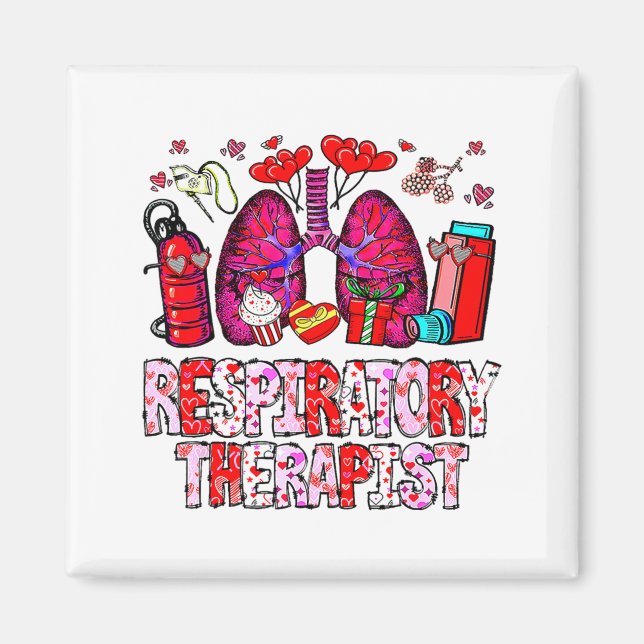 Respiratory Therapist Rt Funny Valentines Day Nurs Magnet (Front)
