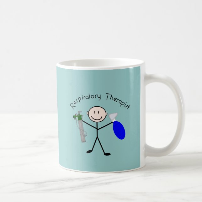 Respiratory Therapist Stick Person Coffee Mug (Right)