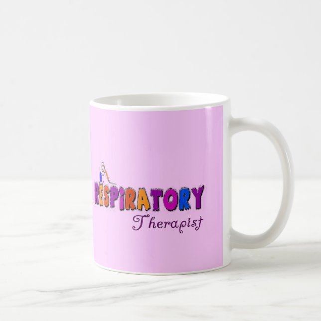 Respiratory Therapist Stickman Gifts Coffee Mug (Right)