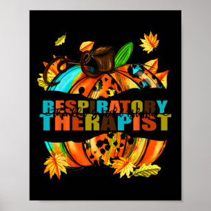 Respiratory Therapist Thankful Grateful Blessed Fa Poster