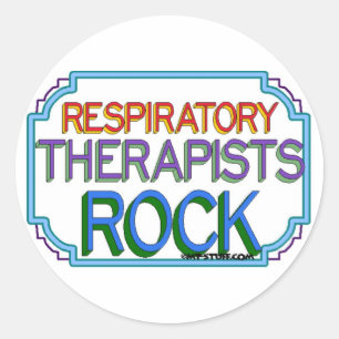 Respiratory Therapists Rock Classic Round Sticker