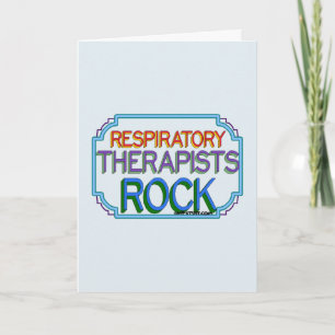 Respiratory Therapists Rock Thank You Card