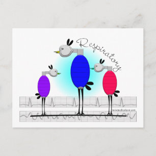 Respiratory Therapy "Ambu Birds" Gifts Postcard
